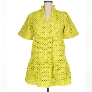 Tuckernuck Lime Green Eyelet Top